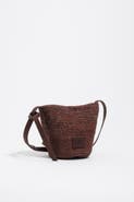Bimba y Lola Raffia Woven Mini Bag