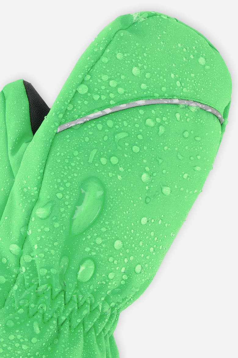Boy Play Waterproof Rubberized Palm Winter Mittens, Alternate, color, Vibrant Green