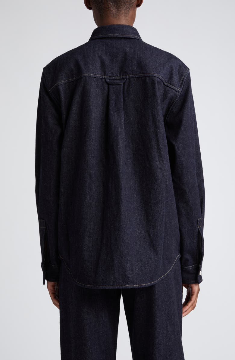 Jil Sander Oversize Denim Workwear Shirt, Alternate, color, 