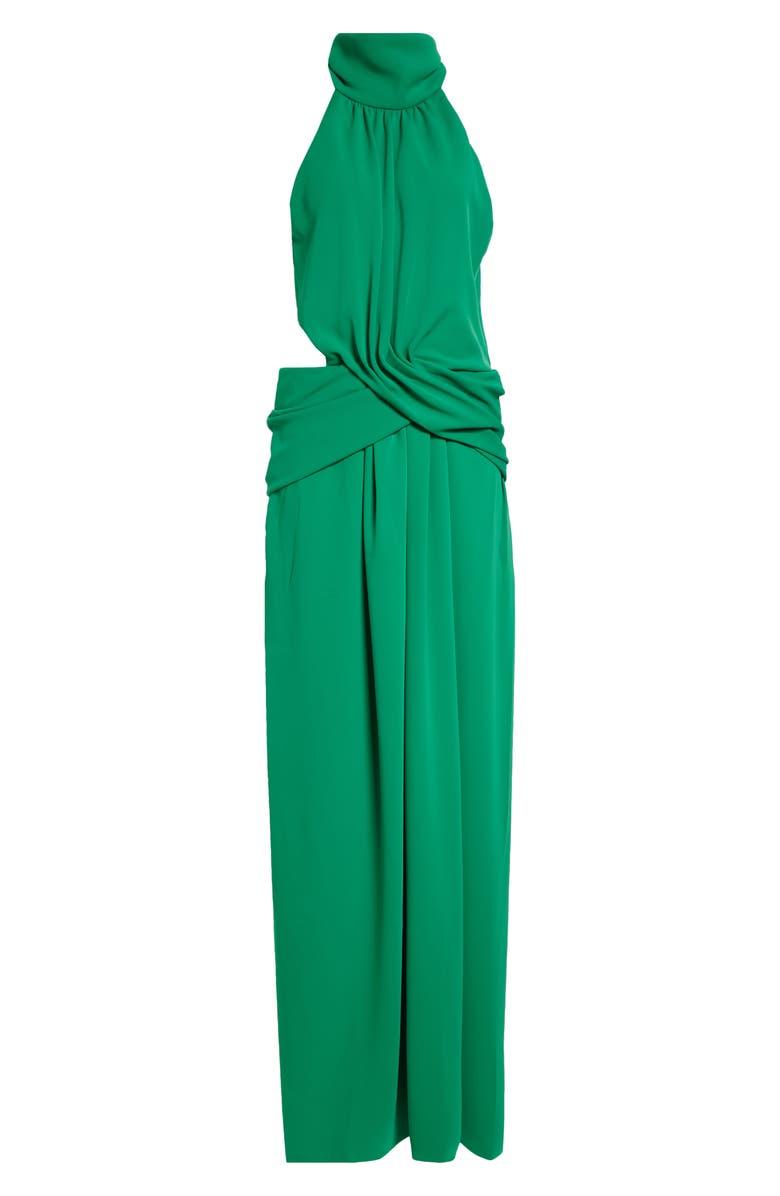 Johanna Ortiz Excepcionalidad Crepe Maxi Dress, Main, color, Emerald