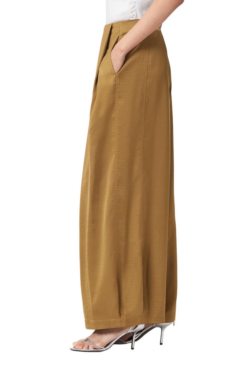 Lola Wide Leg Trousers, Alternate, color, GOLDEN BROWN