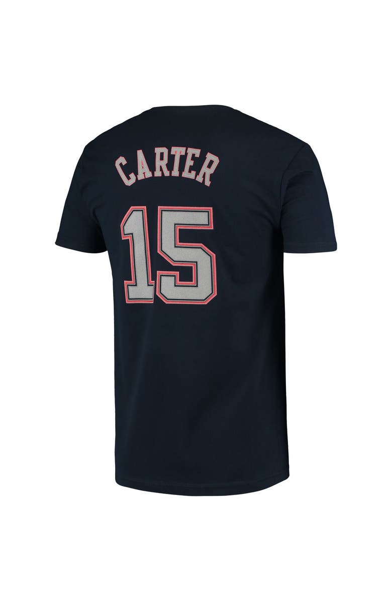 Mitchell & Ness Men's Mitchell & Ness Vince Carter Navy New Jersey Nets Hardwood Classics Stitch Name & Number T-Shirt, Alternate, color, Navy