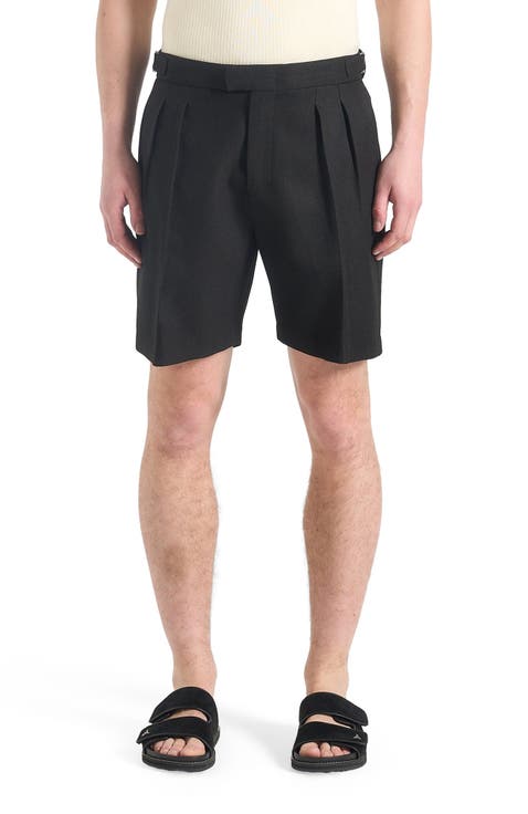 Bertrand Twin Pleat Tailored Shorts