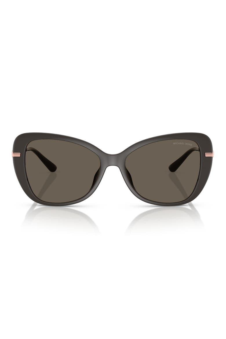 56mm Butterfly Sunglasses, Main, color, GREY