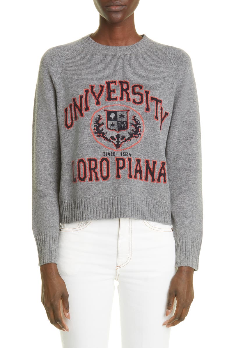 Loro Piana University Cashmere Sweater, Main, color, 