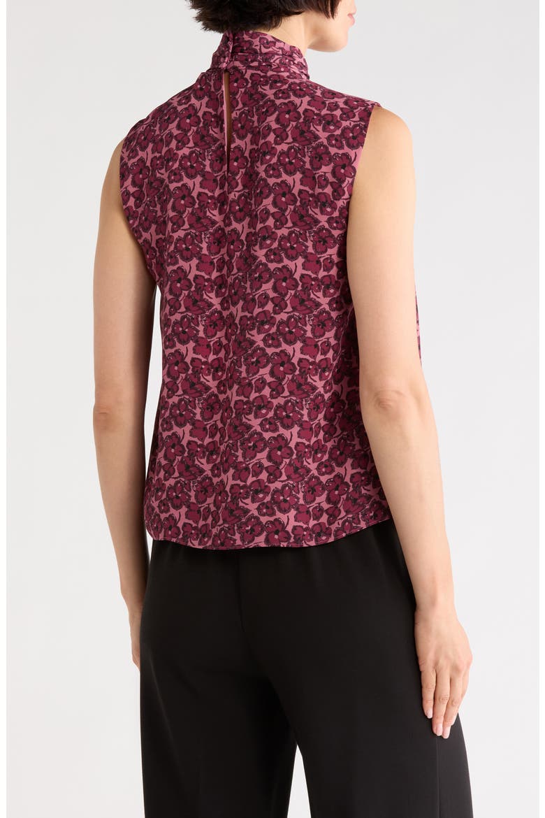 Allie Sleeveless Bow Top, Alternate, color, MAUVE ANEMONE FLORAL