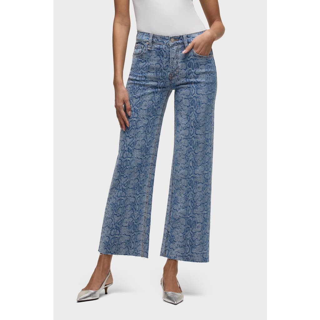 Hudson Jeans Rosie High-rise Wide Leg Ankle In Blue