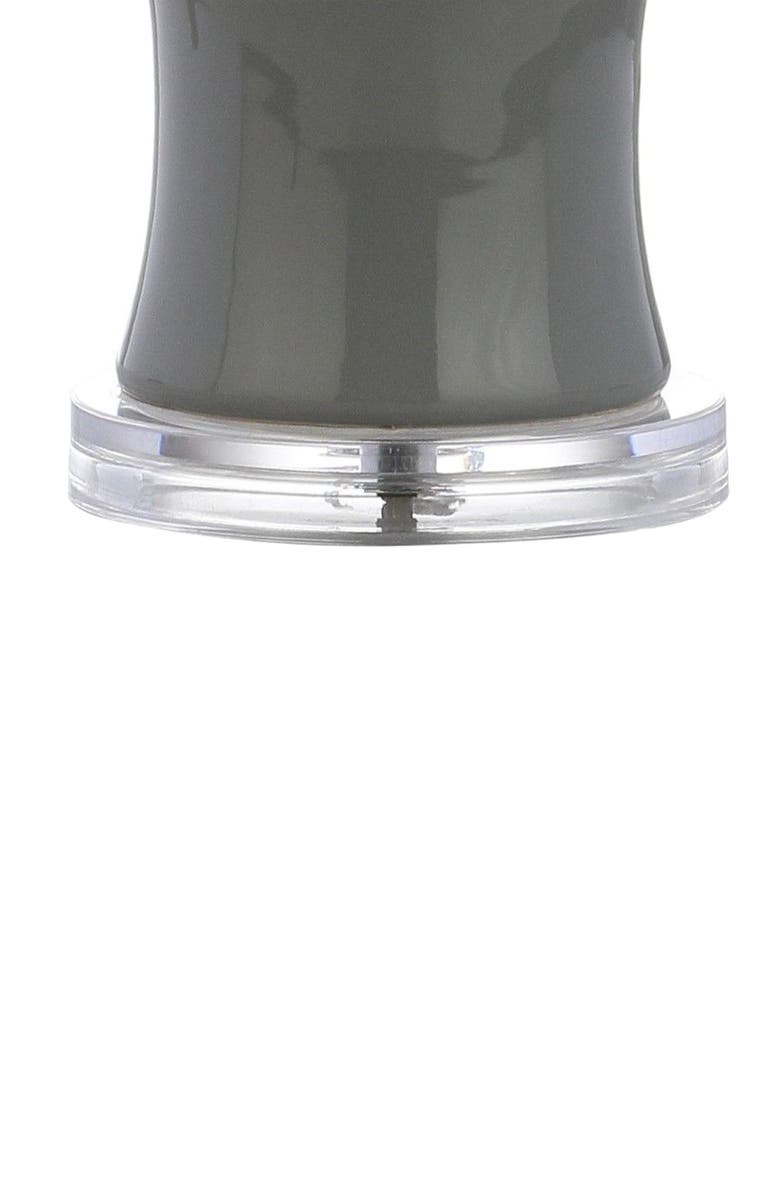 JONATHAN Y Tiki 26.5" Ceramic LED Table Lamp, Alternate, color, Gray