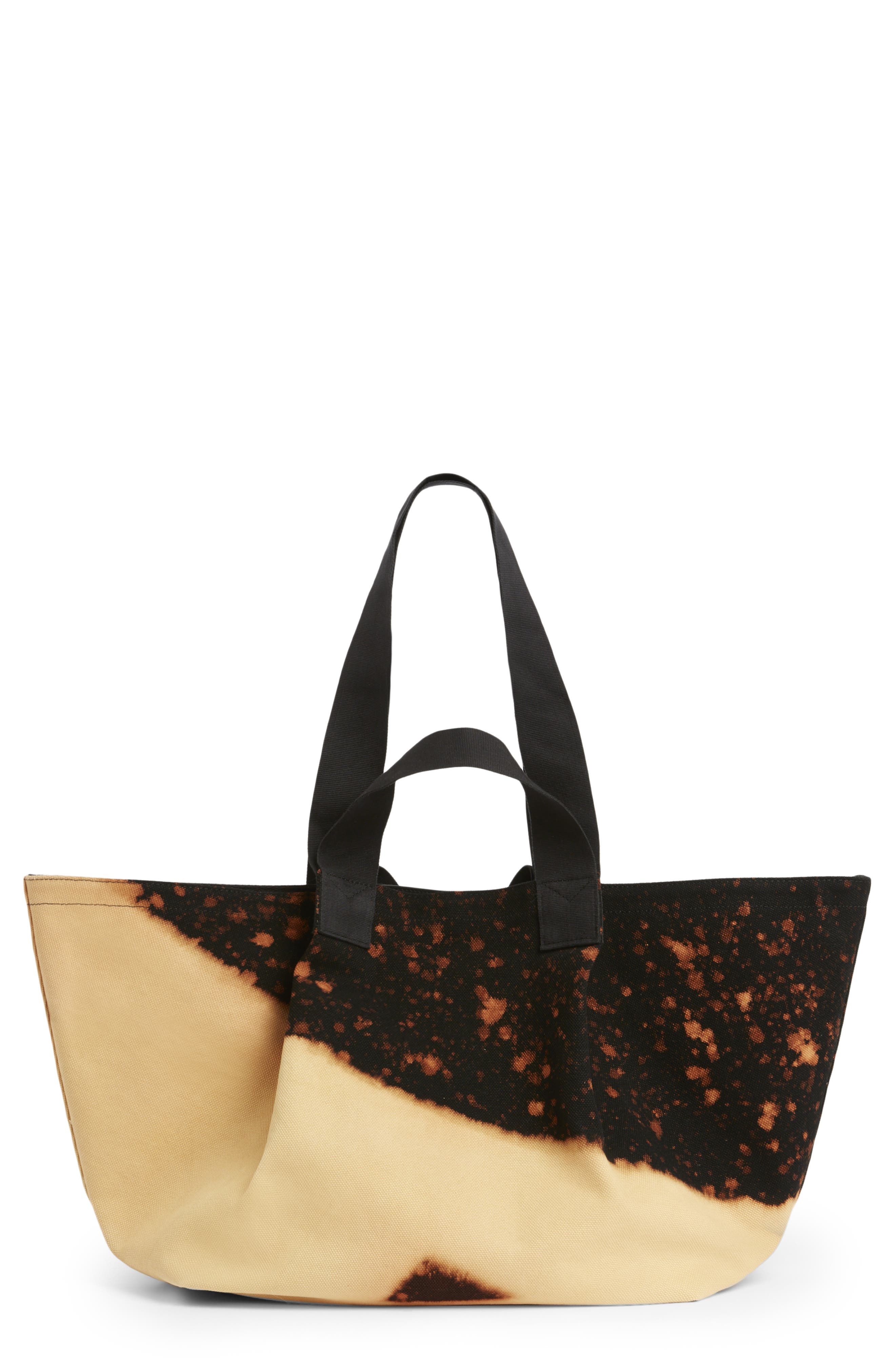 AllSaints Clarendon Bleached Canvas Tote, Main, color, 