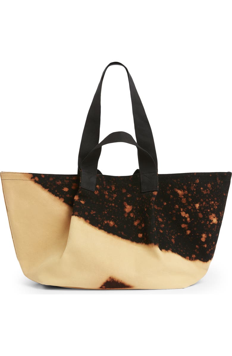 AllSaints Clarendon Bleached Canvas Tote, Main, color,