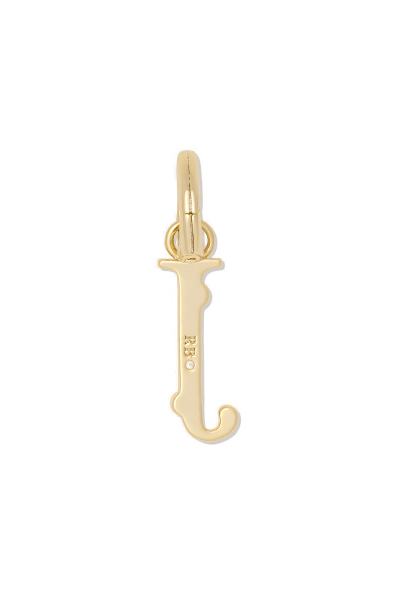 Initial J Charm, Alternate, color, CLEAR/ GOLD