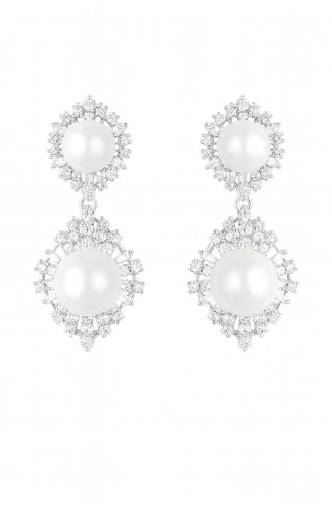 Mila Crystal Drop Earrings