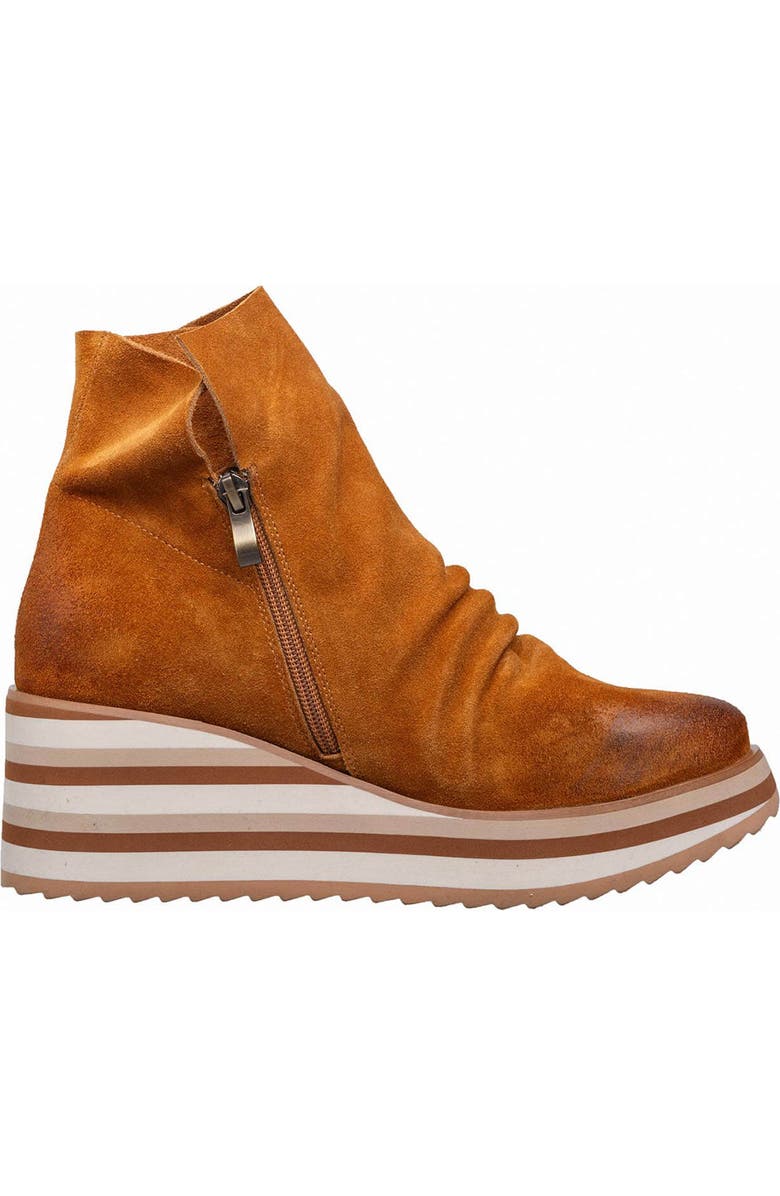ANTELOPE Kirsten Platform Wedge Boot, Alternate, color, Cognac