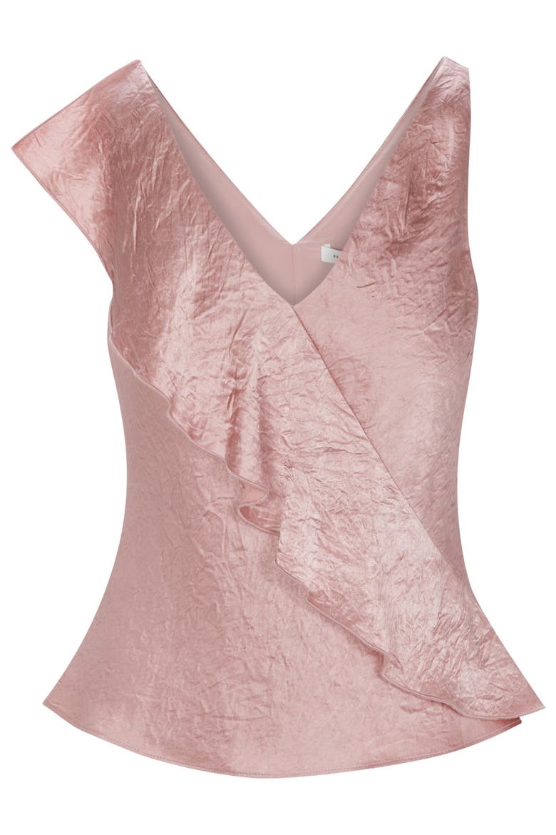 Hollis Satin Tank, Alternate, color, Rouge