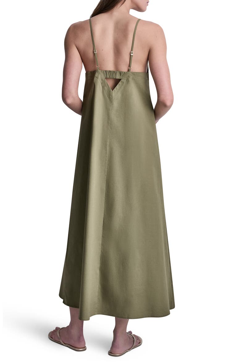 V-Neck Sleeveless Maxi Dress, Alternate, color, MOSS