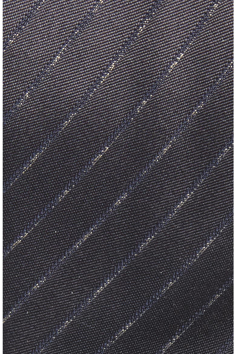 Stripe Silk Tie, Alternate, color, DARK BROWN