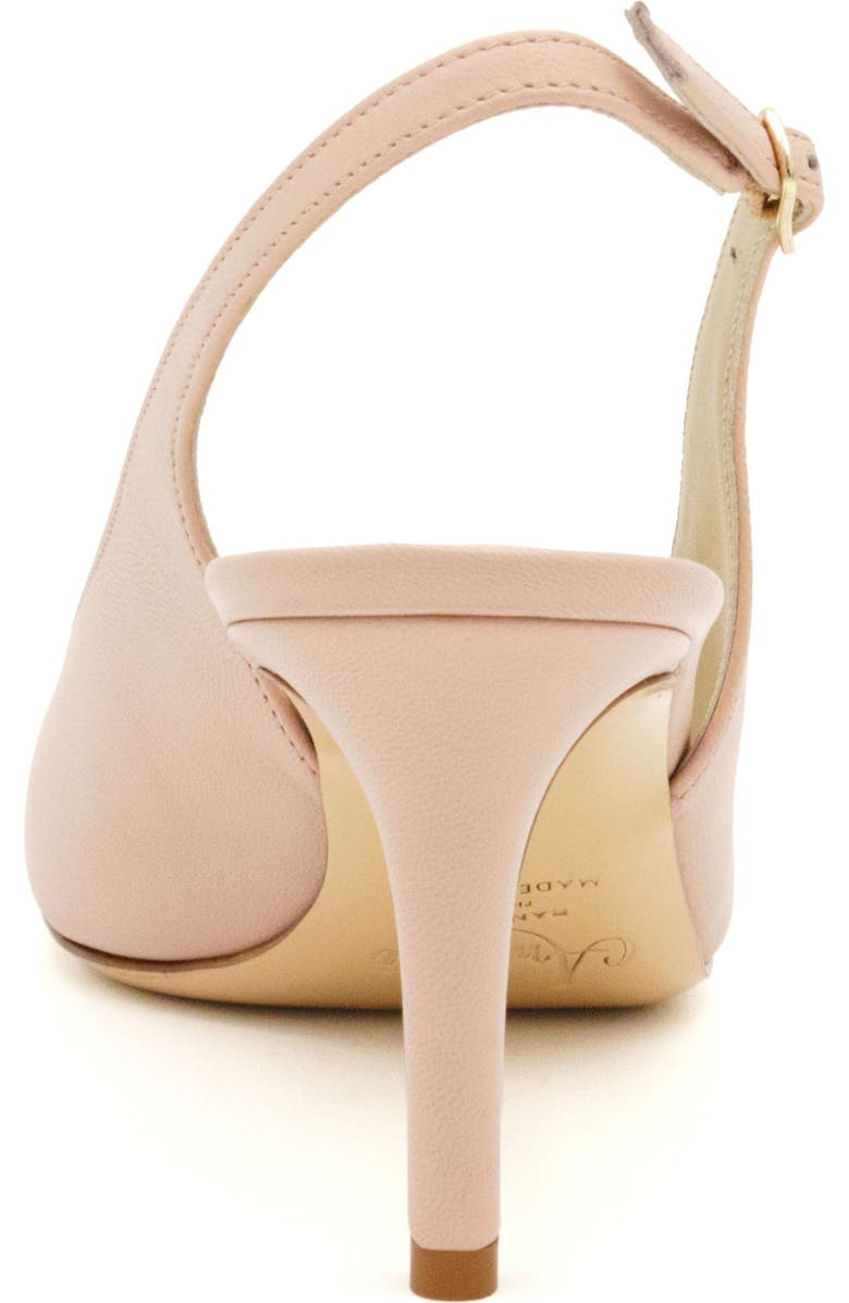 Amalfi by Rangoni Lauretta Slingback Cap Toe Pump, Alternate, color, Nude Parmasoft/ Gray