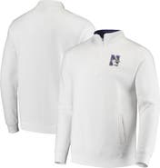 COLOSSEUM Men's Colosseum White Northwestern Wildcats Tortugas Logo Quarter-Zip Jacket
