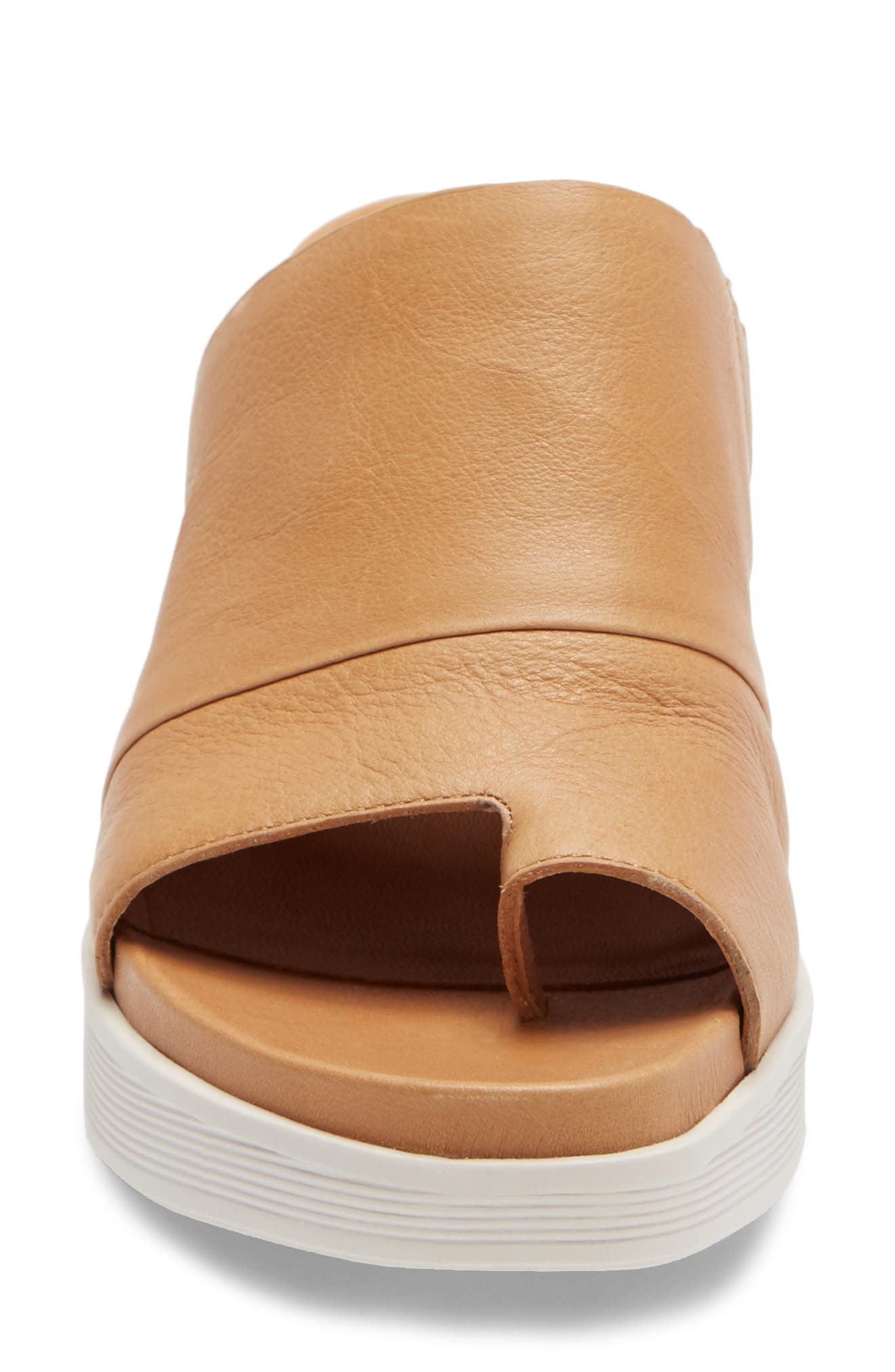 by Kenneth Cole Gisele Platform Wedge Slide Sandal, Alternate, color, TAN LEATHER