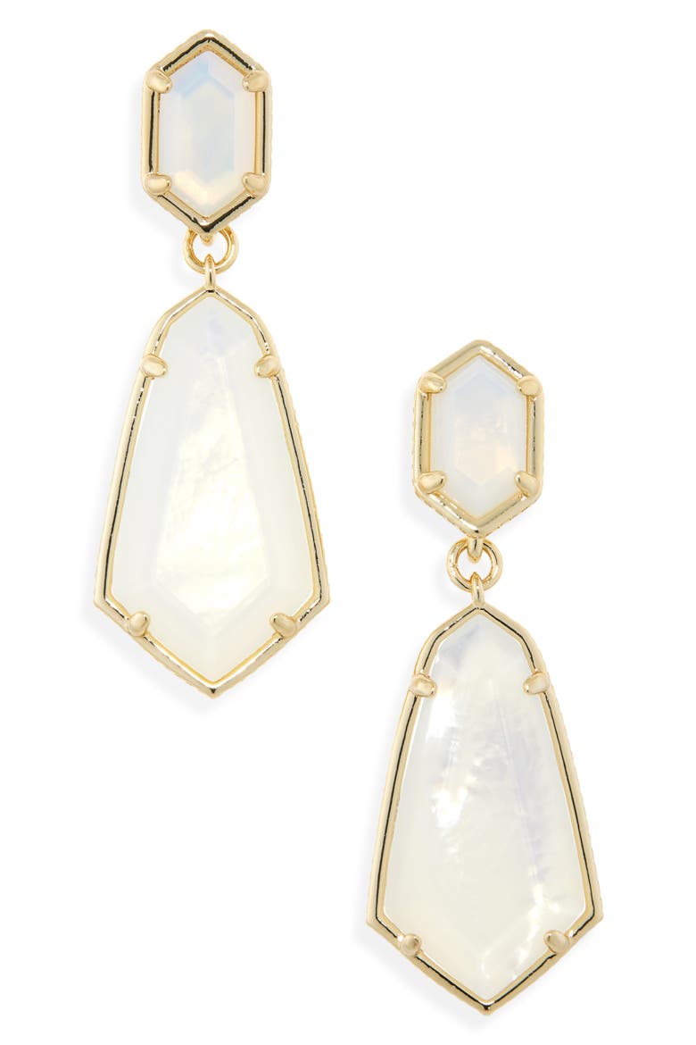 Hallie Convertible Drop Earrings, Main, color, GOLD OPALITE ILLUSION