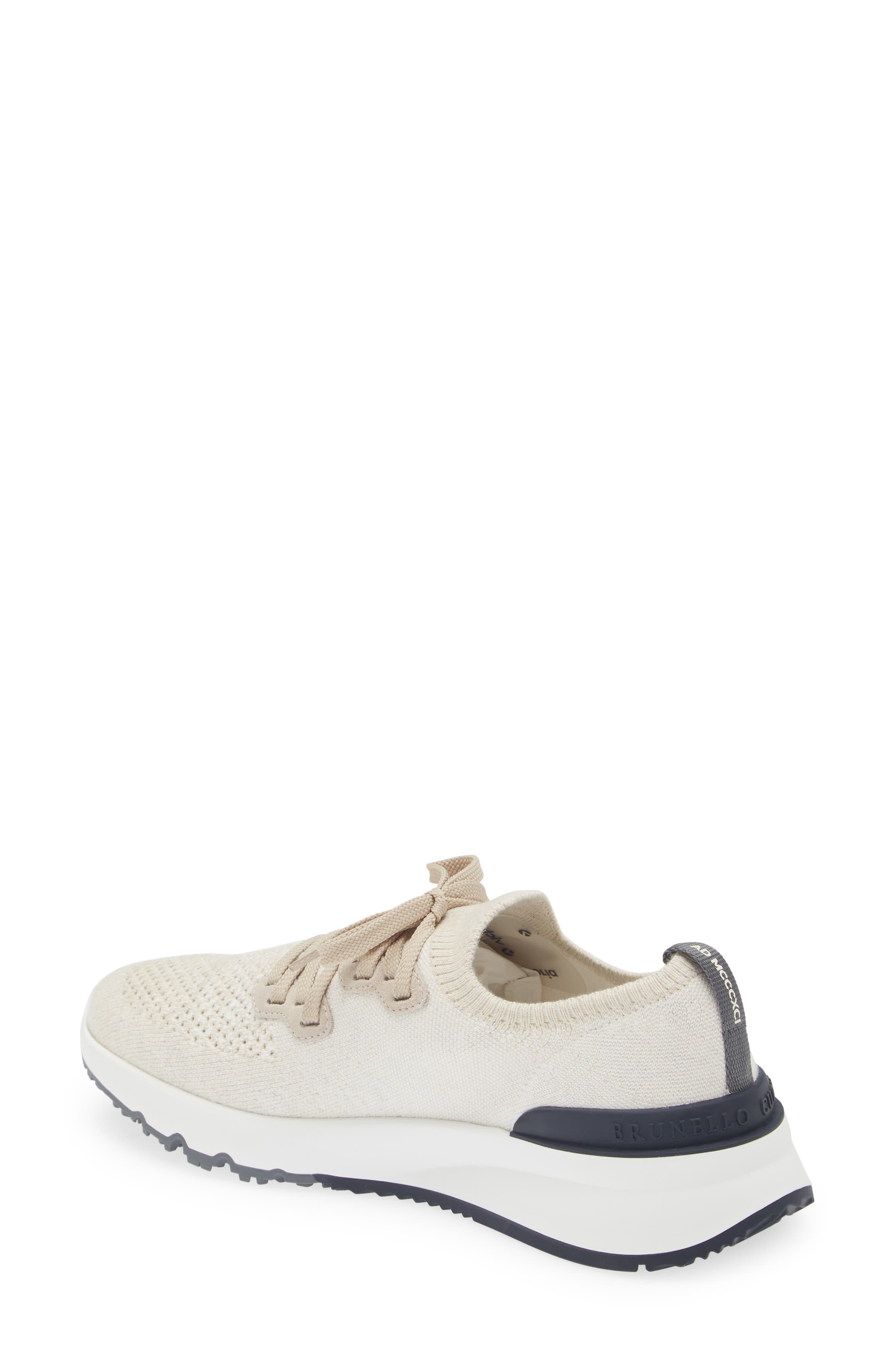 Brunello Cucinelli Mélange Knit Runner Sneaker, Alternate, color, 