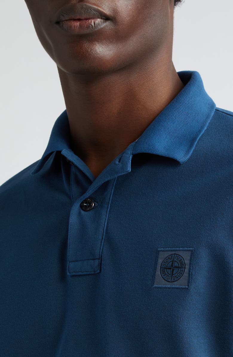 Stone Island Slim Fit Cotton Polo, Alternate, color, Dark Blue