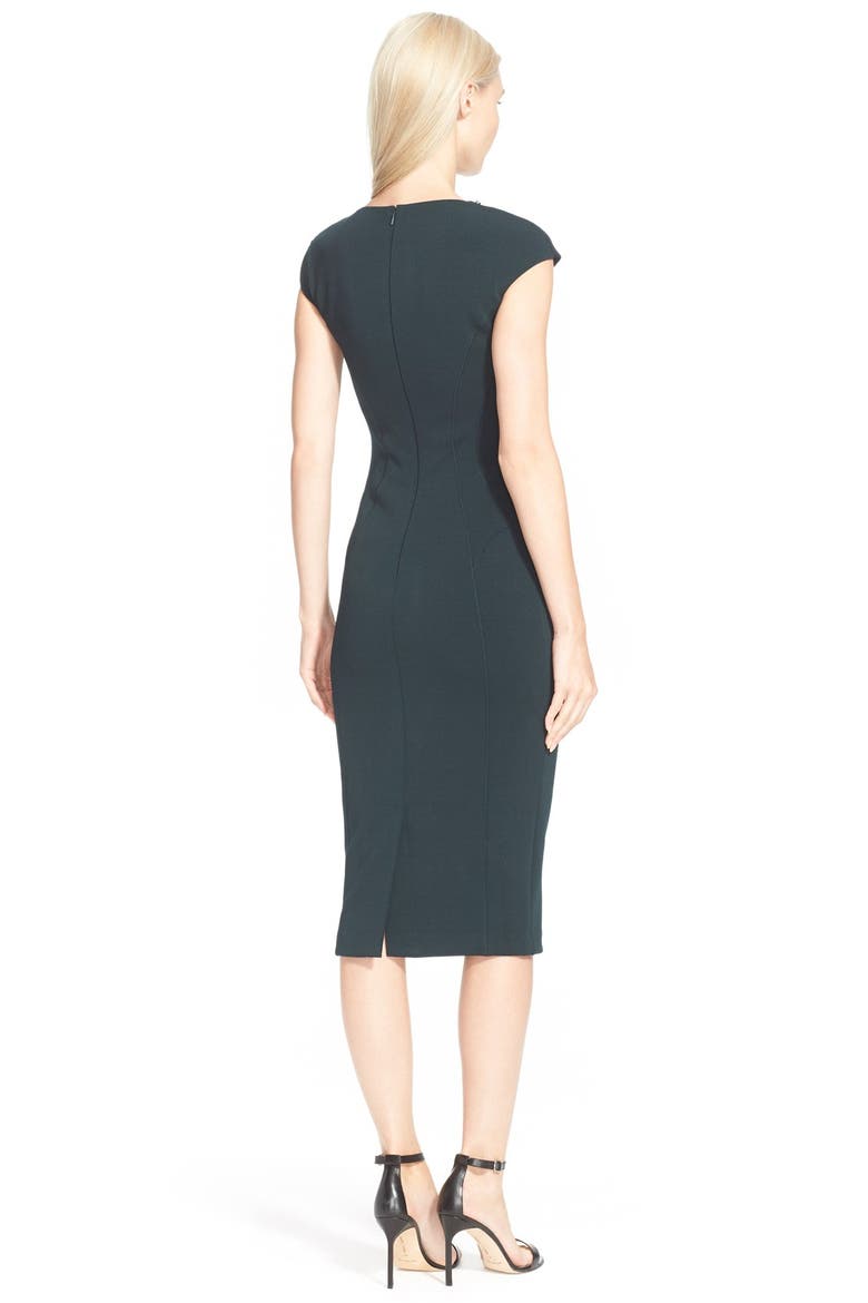 'Dardee' Embellished Body-Con Dress, Alternate, color, DARK GREEN