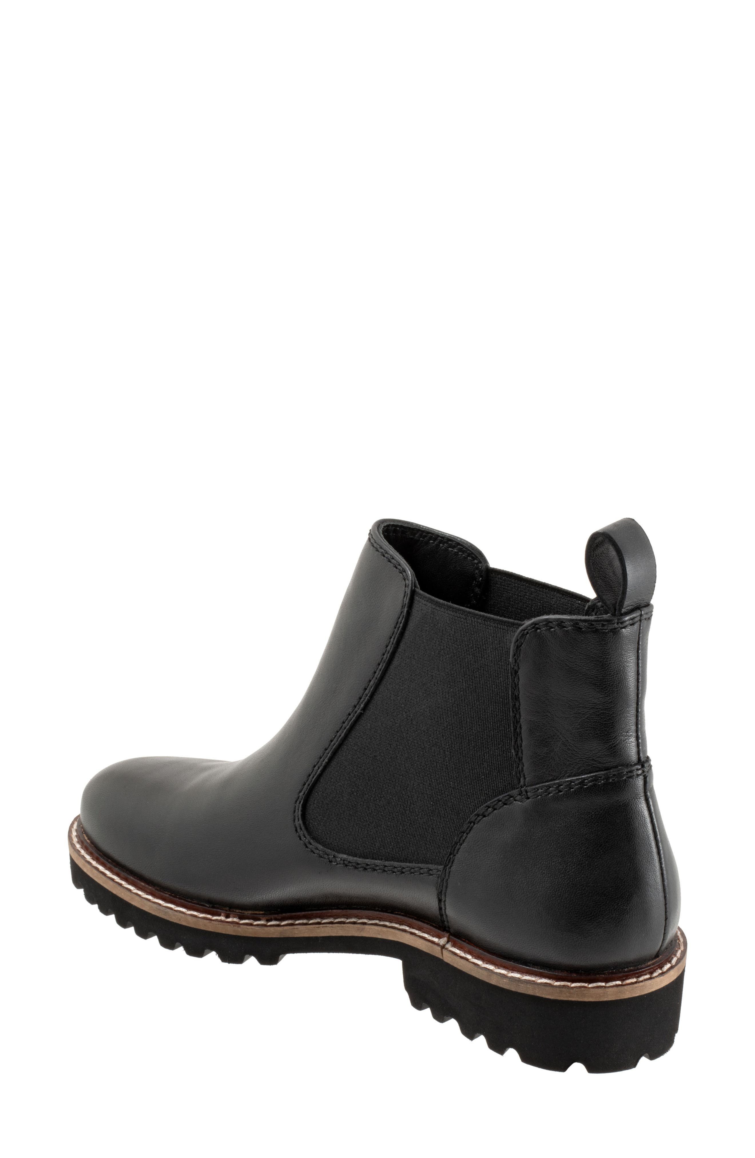 SoftWalk<sup>®</sup> Indy Chelsea Boot, Alternate, color, Black Smooth