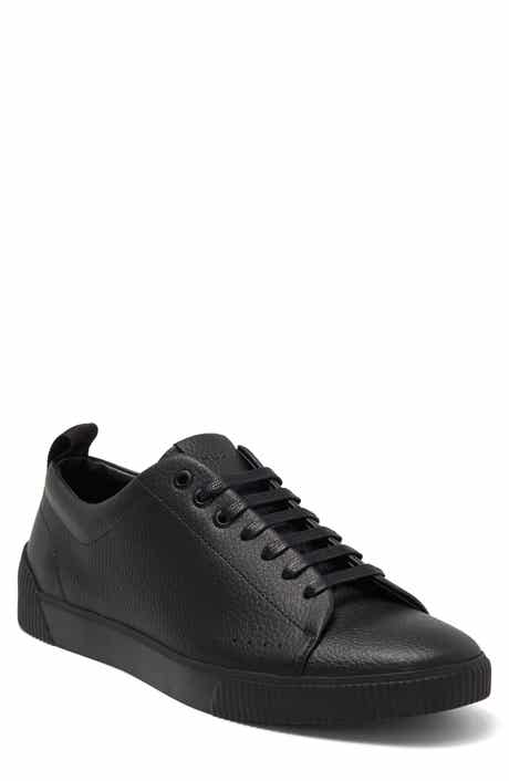 BOSS Zero Pebbled Leather Low Top Sneaker