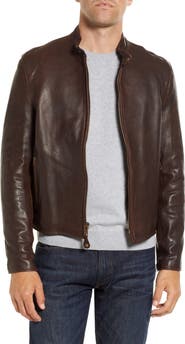 Schott NYC Leather Moto Jacket