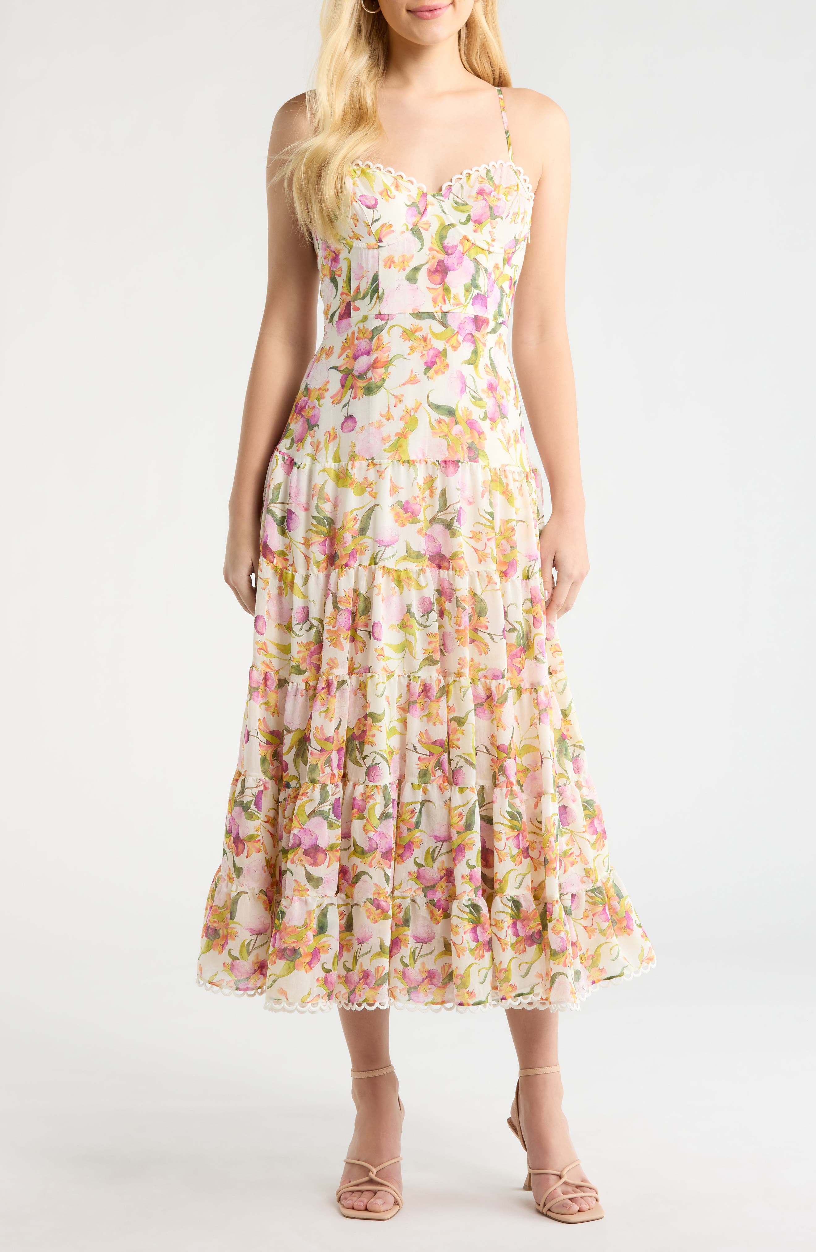 ASTR the Label Lianna Tiered Maxi Sundress
