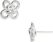 SHANA CAVE Good Luck Knot Stud Earrings