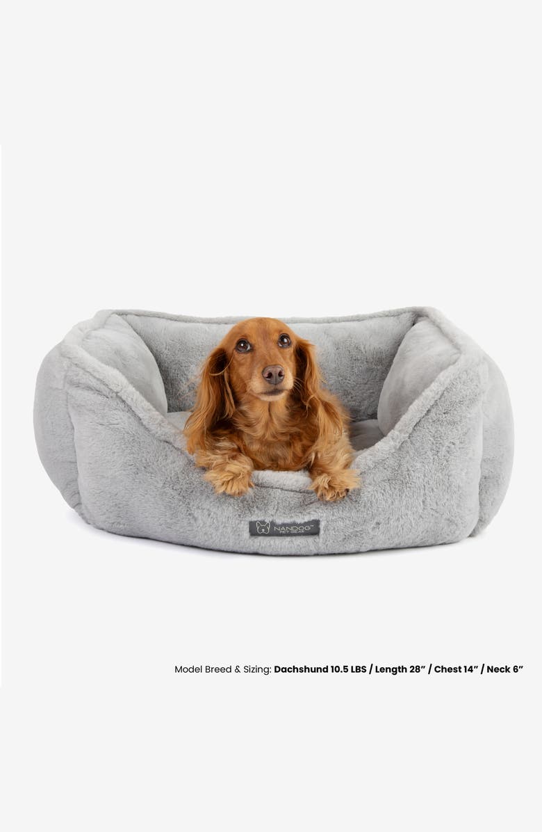 Nandog Pet Gear Super Cloud Dog  Bed- Reversible Cat & Dog Bed, Alternate, color, River Gray