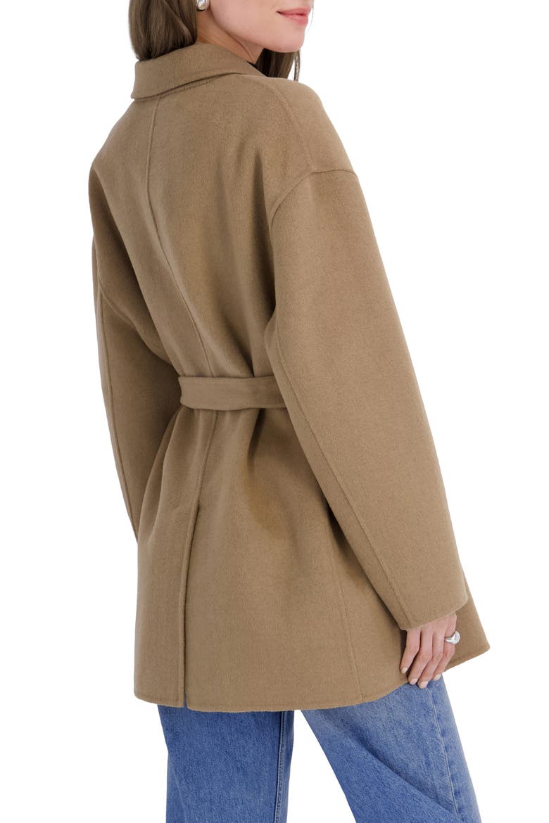 Alex Wool Blend Double Breasted Coat, Alternate, color, CAMEL