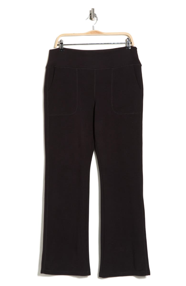 CALVIN KLEIN PERFORMANCE Tech Waffle Flare Pants, Alternate, color, Black