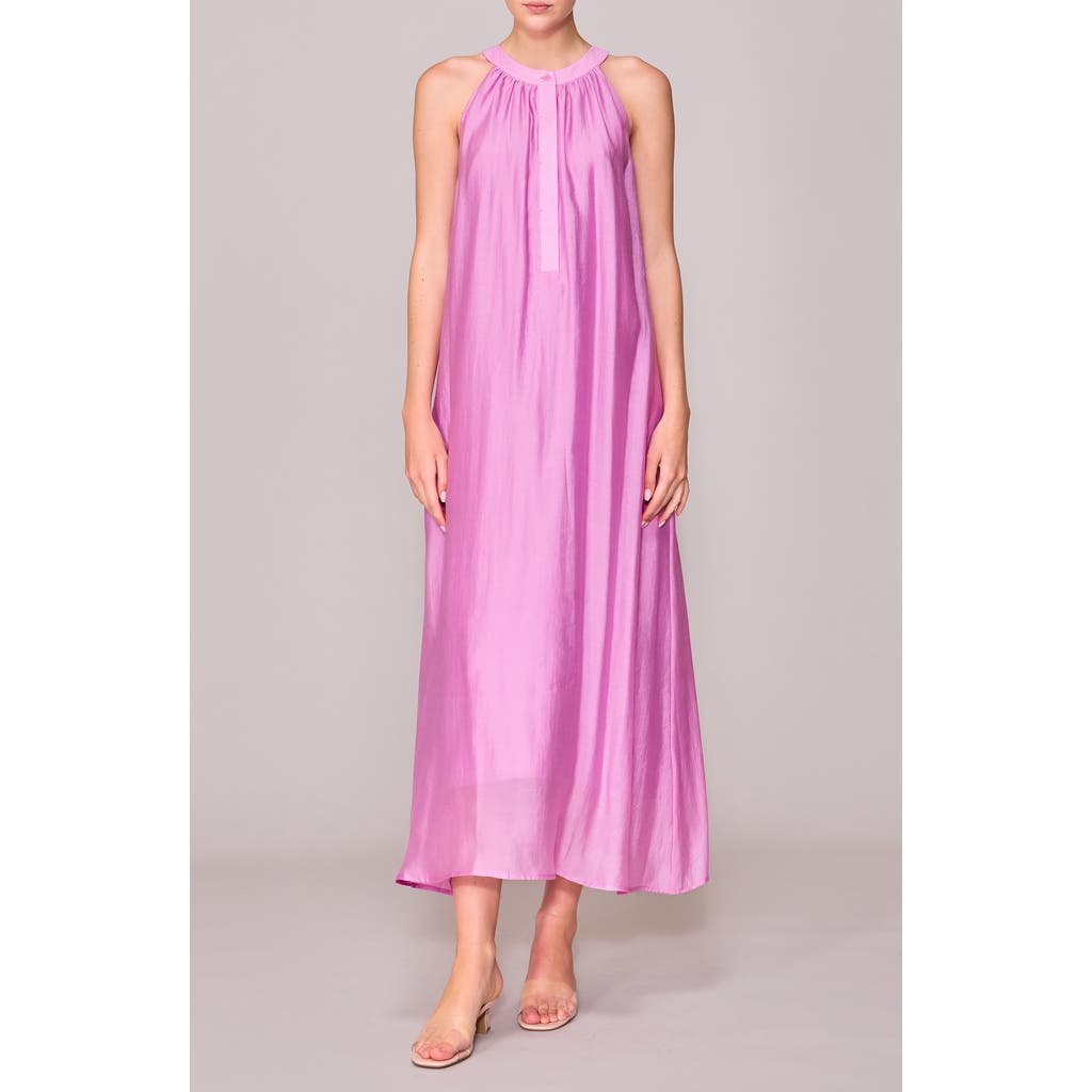 Melloday Half Placket Maxi Dress