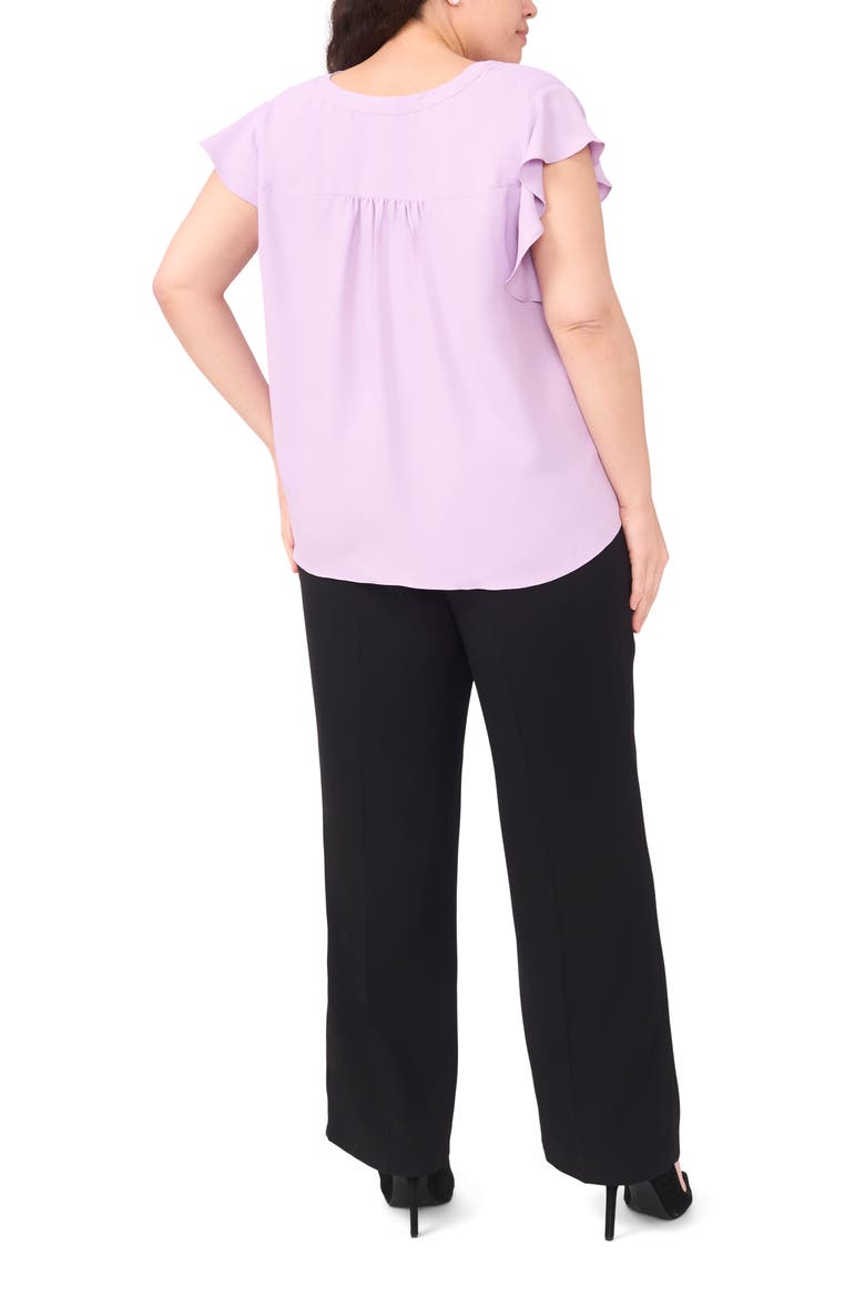 Flutter Sleeve Top, Alternate, color, SOFT LAVENDER