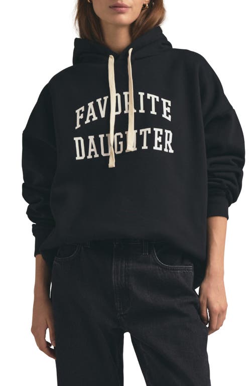 Favorite Daughter The Collegiate Graphic Hoodie in Black 