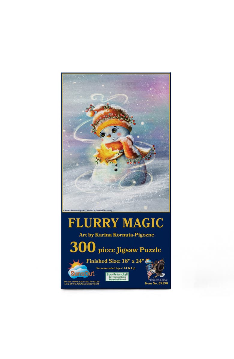 Sunsout Flurry Magic 300 piece Jigsaw Puzzle for Adults, Alternate, color, Multicolor