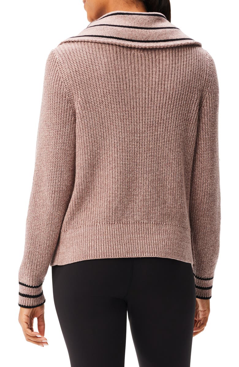 NZ ACTIVE by NIC+ZOE Stripe Detail Half Zip Sweater, Alternate, color, 