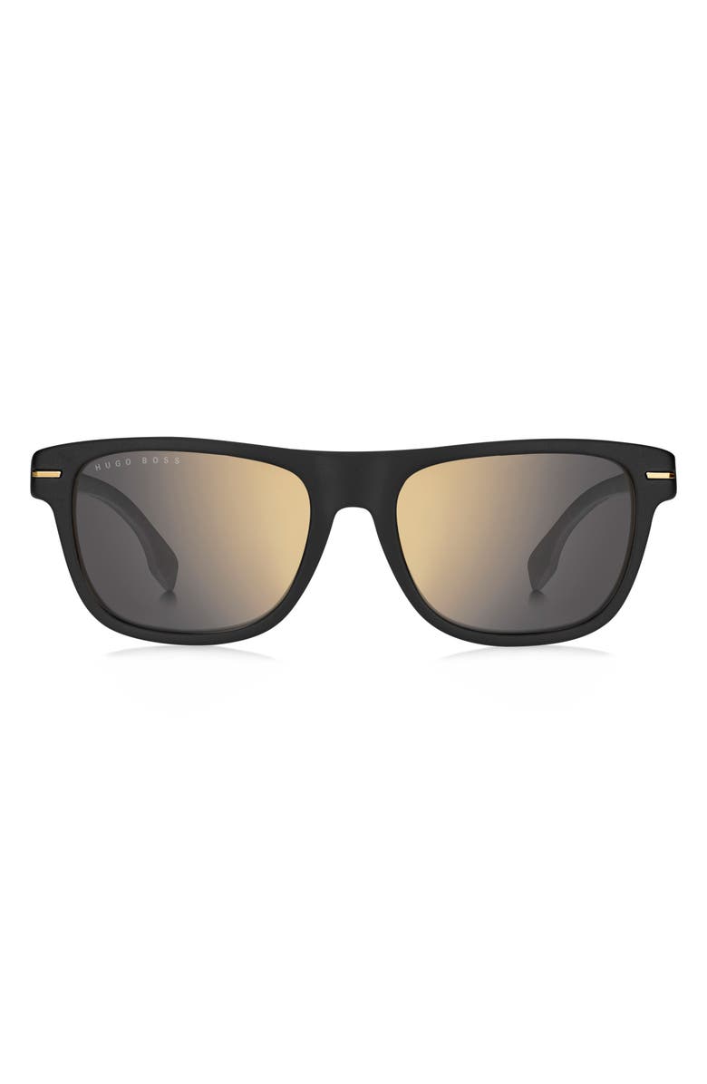 BOSS 55mm Rectangular Sunglasses, Main, color,