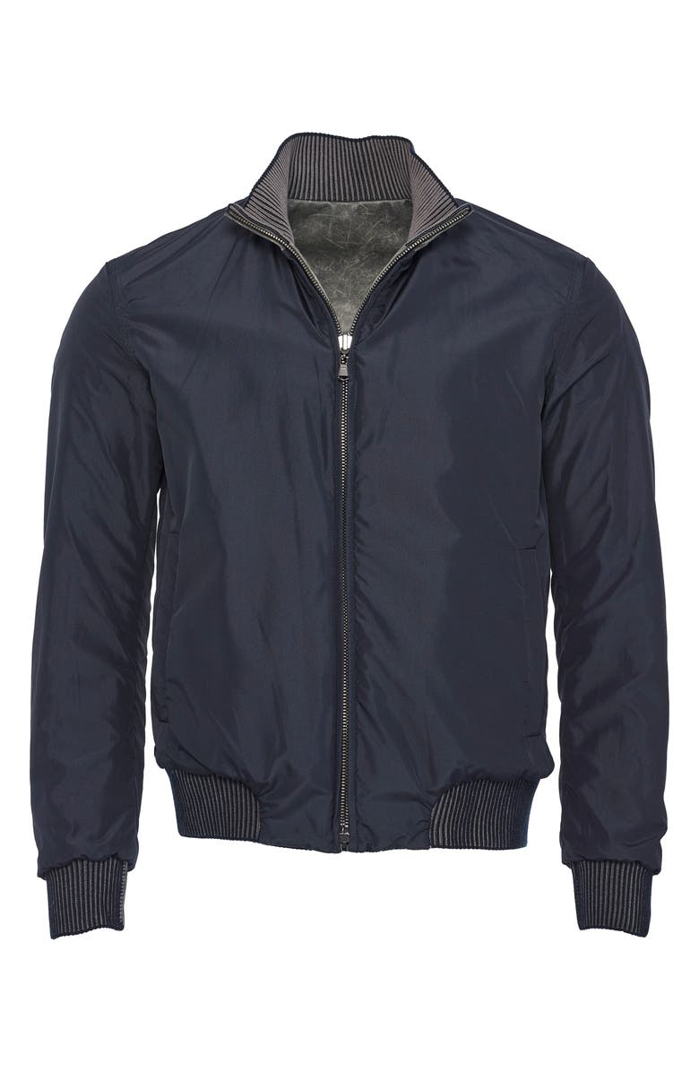 Comstock & Co. Paratrooper Reversible Leather Jacket, Alternate, color, 