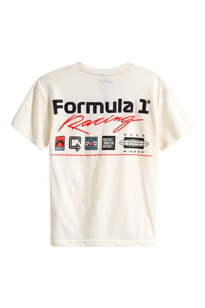 Kids' F1 Racing Championship Graphic T-Shirt, Alternate, color, IVORY