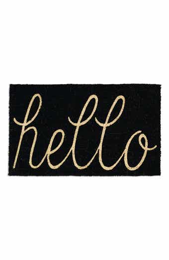 Design Imports Hello Coir Doormat