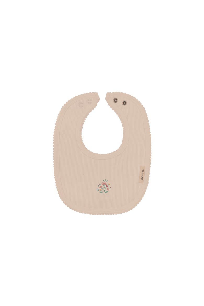 Floral Embroidered Collection - Baby Girl Bib, Main, color, Pink