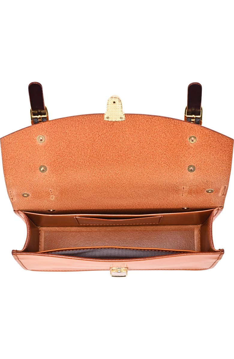 OLD TREND Leather Messenger Bag, Alternate, color, Camel