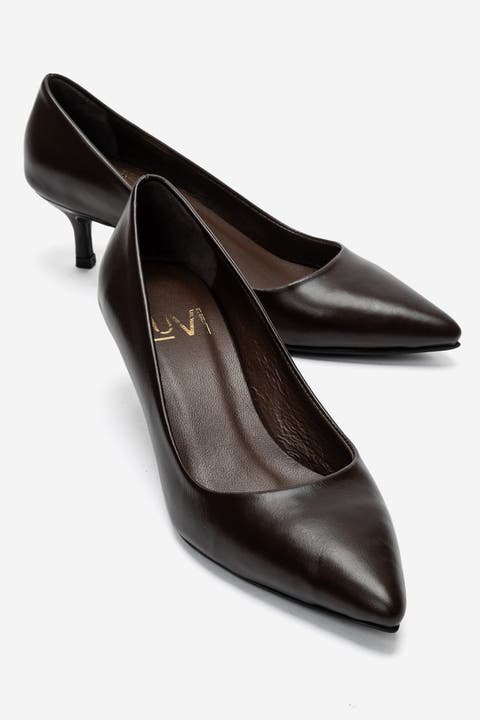 Jalen Leather Stiletto Pump