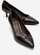 Forever & Always Shoes Jalen Leather Stiletto Pump