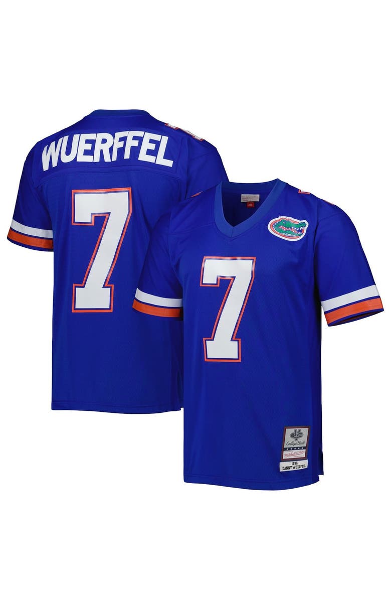 Mitchell & Ness Men's Mitchell & Ness Danny Wuerffel Royal Florida Gators 1996 Legacy Jersey, Main, color, Royal