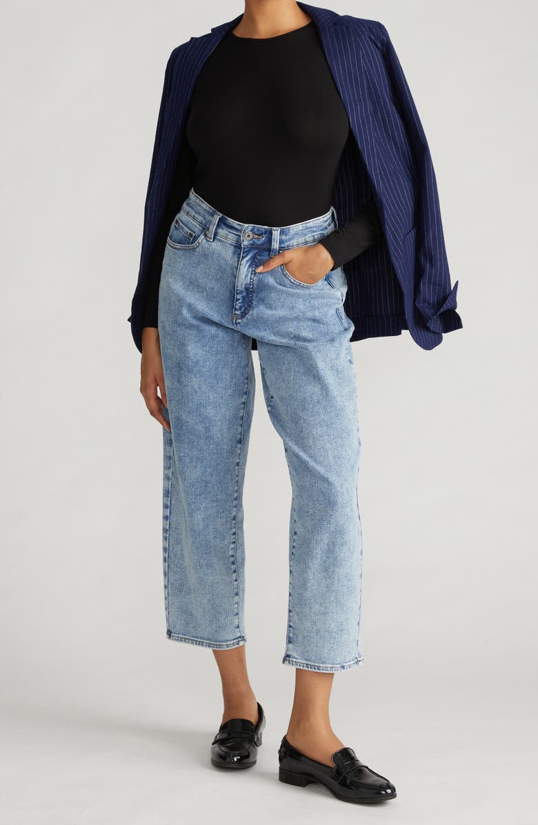 Universal Standard Joan Relaxed Fit T-Shirt, Alternate, color, Black